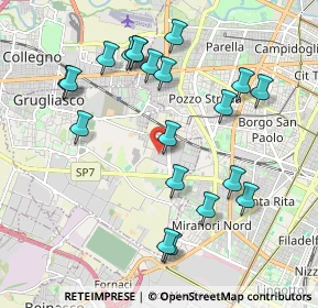 Mappa Via Crea 10 Centro Comm Shop Village Le Gru, 10095 Grugliasco TO, Italia (2.093)