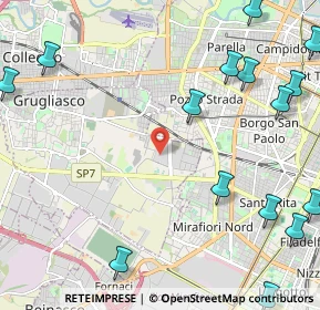Mappa Via Crea 10 Centro Comm Shop Village Le Gru, 10095 Grugliasco TO, Italia (3.238)