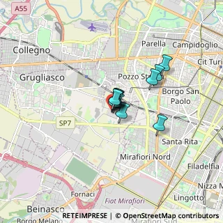 Mappa Via Crea 10 Cc Le Gru, 10095 Grugliasco TO, Italia (0.81273)
