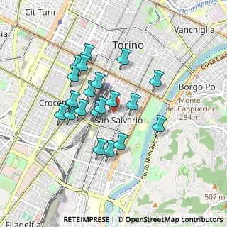 Mappa Via Belfiore, 10125 Torino TO, Italia (0.7505)