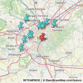 Mappa Via Belfiore, 10125 Torino TO, Italia (6.58727)