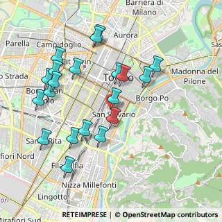 Mappa Via Belfiore, 10125 Torino TO, Italia (2.048)