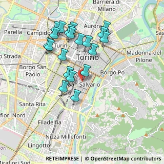 Mappa Via Belfiore, 10125 Torino TO, Italia (1.85)