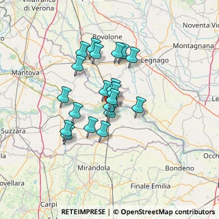 Mappa Via Don Giovanni Minzoni, 46036 Revere MN, Italia (10.9)