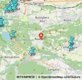 Mappa Via Principe della Cisterna, 10090 Reano TO, Italia (3.7535)