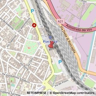 Mappa Piazzale Guglielmo Marconi, 37, 29100 Piacenza, Piacenza (Emilia Romagna)