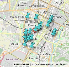 Mappa Via Elba, 10136 Torino TO, Italia (1.3025)