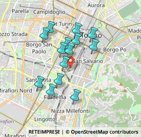 Mappa Via Achille Loria, 10028 Torino TO, Italia (1.48357)