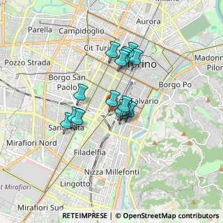 Mappa Via Achille Loria, 10028 Torino TO, Italia (1.25125)