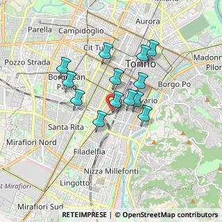 Mappa Via Achille Loria, 10028 Torino TO, Italia (1.37154)