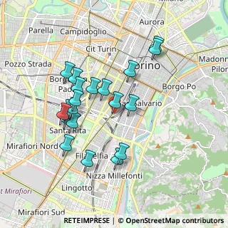 Mappa Via Achille Loria, 10028 Torino TO, Italia (1.7305)