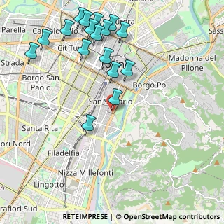 Mappa Via Pietro Giuria, 10125 Torino TO, Italia (2.46529)