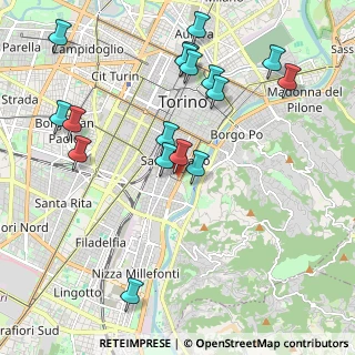 Mappa Via Pietro Giuria, 10125 Torino TO, Italia (2.25235)