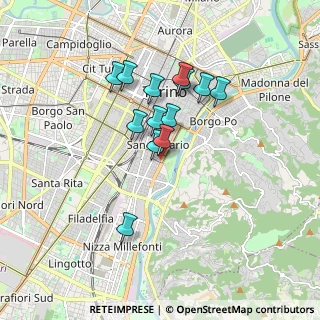 Mappa Via Pietro Giuria, 10125 Torino TO, Italia (1.41615)