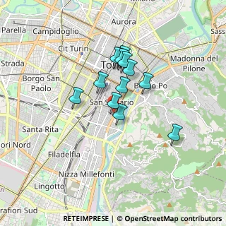 Mappa Via Pietro Giuria, 10125 Torino TO, Italia (1.31077)