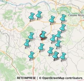 Mappa 14036 Moncalvo AT, Italia (6.43556)
