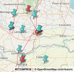 Mappa Via Luigi Einaudi, 45033 Rovigo RO, Italia (17.39375)