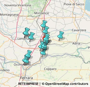 Mappa Via Luigi Einaudi, 45033 Rovigo RO, Italia (10.16667)