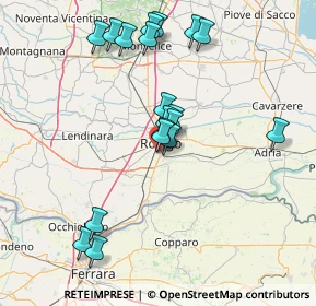 Mappa Via Luigi Einaudi, 45033 Rovigo RO, Italia (14.86895)