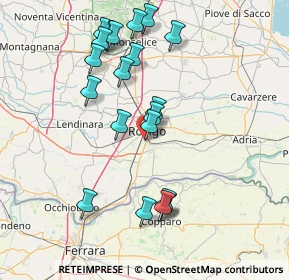 Mappa Via Luigi Einaudi, 45033 Rovigo RO, Italia (15.635)