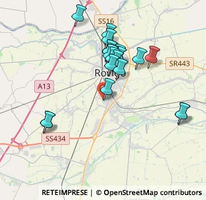 Mappa Via Luigi Einaudi, 45033 Rovigo RO, Italia (3.3825)