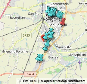 Mappa Via Luigi Einaudi, 45033 Rovigo RO, Italia (1.7295)