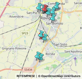 Mappa Via Luigi Einaudi, 45033 Rovigo RO, Italia (2.135)