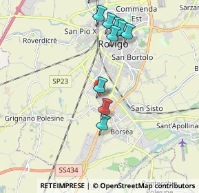 Mappa Via Luigi Einaudi, 45033 Rovigo RO, Italia (2.50417)