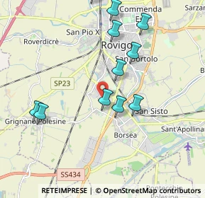 Mappa Via Luigi Einaudi, 45033 Rovigo RO, Italia (2.01909)