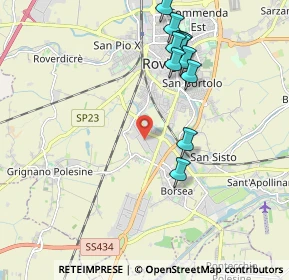 Mappa Via Luigi Einaudi, 45033 Rovigo RO, Italia (2.07091)