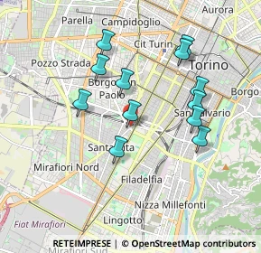 Mappa Fermata 324 - GESSI, 10136 Torino TO, Italia (1.69583)