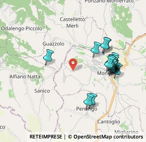 Mappa Strada Gessi, 15020 Moncalvo AT, Italia (1.919)