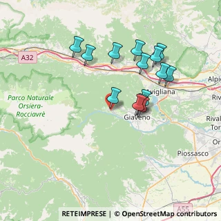 Mappa Via Matteotti, 10050 Coazze TO, Italia (6.84214)