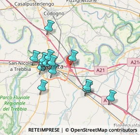 Mappa Casello Piacenza Sud &, 29122 Gerbido PC, Italia (6.68714)