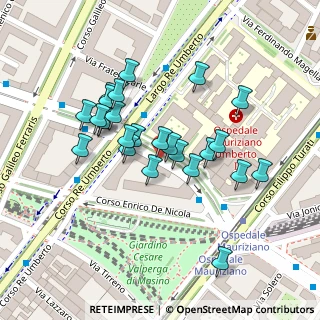 Mappa Corso Carlo e Nello Rosselli, 10128 Torino TO, Italia (0.092)