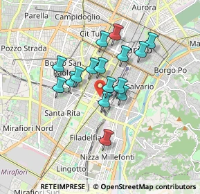 Mappa Corso N. Rosselli C. E, 10128 Torino TO, Italia (1.33875)