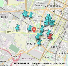 Mappa Corso C. G. Allamano, 10136 Torino TO, Italia (1.599)