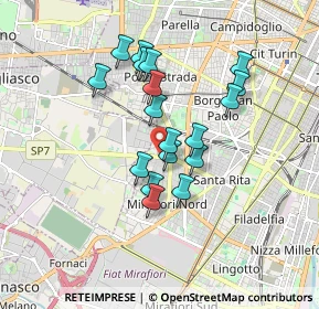 Mappa Corso C. G. Allamano, 10136 Torino TO, Italia (1.45833)