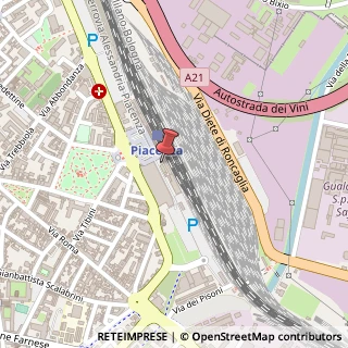 Mappa Piazzale Guglielmo Marconi, 34, 29121 Piacenza, Piacenza (Emilia Romagna)