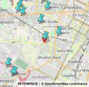 Mappa Via Giuseppe Grosso, 10136 Torino TO, Italia (2.90273)