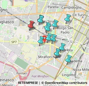Mappa Via Giuseppe Grosso, 10136 Torino TO, Italia (1.43933)