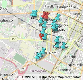 Mappa Via Giuseppe Grosso, 10136 Torino TO, Italia (1.526)