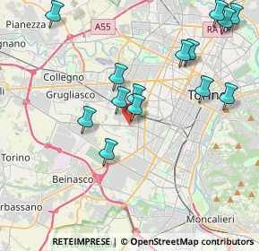 Mappa Via Giuseppe Grosso, 10136 Torino TO, Italia (4.34857)