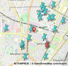 Mappa Via Monfalcone, 10136 Torino TO, Italia (1.173)