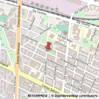 Mappa Via Mombasiglio,  97, 10136 Torino, Torino (Piemonte)