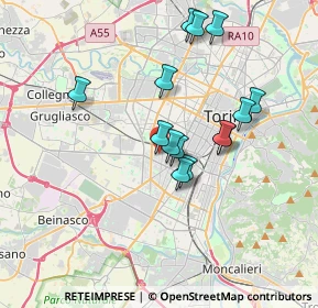 Mappa Via Monfalcone, 10136 Torino TO, Italia (3.18643)