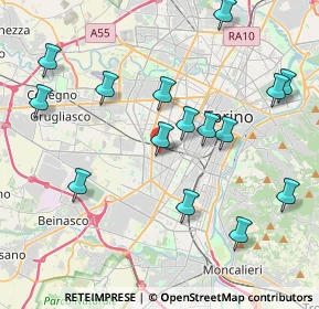Mappa Via Monfalcone, 10136 Torino TO, Italia (4.362)