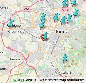 Mappa Via Monfalcone, 10136 Torino TO, Italia (4.89909)