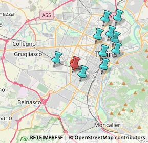 Mappa Via Monfalcone, 10136 Torino TO, Italia (3.58091)