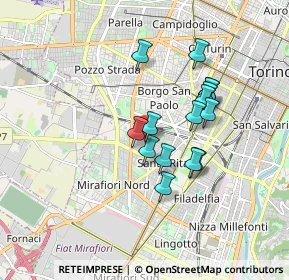 Mappa Via Monfalcone, 10136 Torino TO, Italia (1.41)